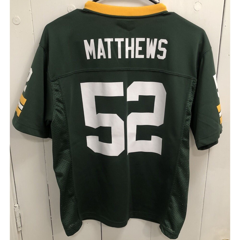 Clay Matthews #52 Green Bay Packers NFL Players Jersey Youth L Green